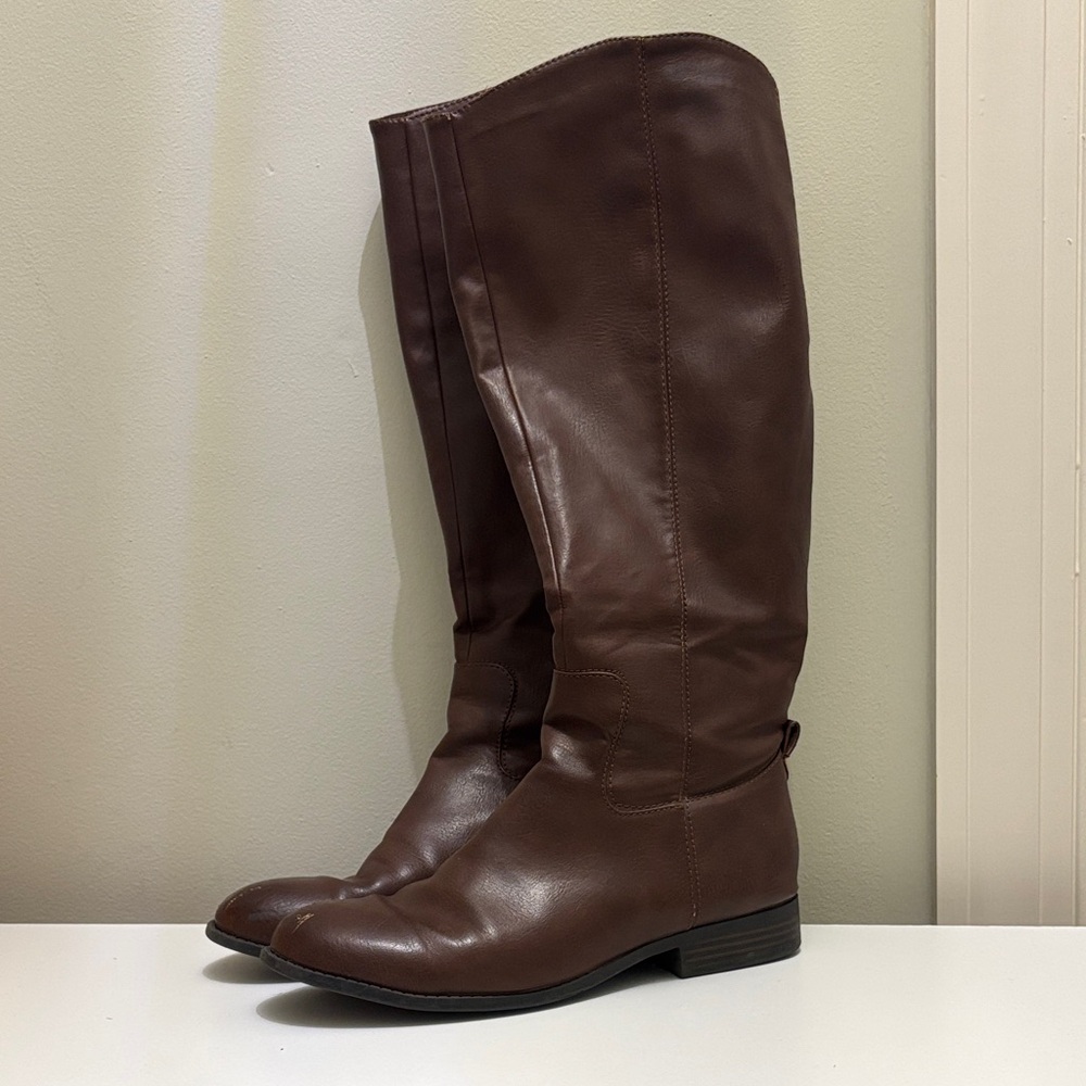 Brown Knee-High Boots
